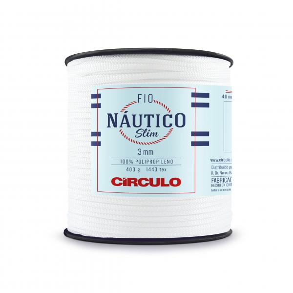 FIO NAUTICO SLIM 3MM - COR 8001 BRANCO